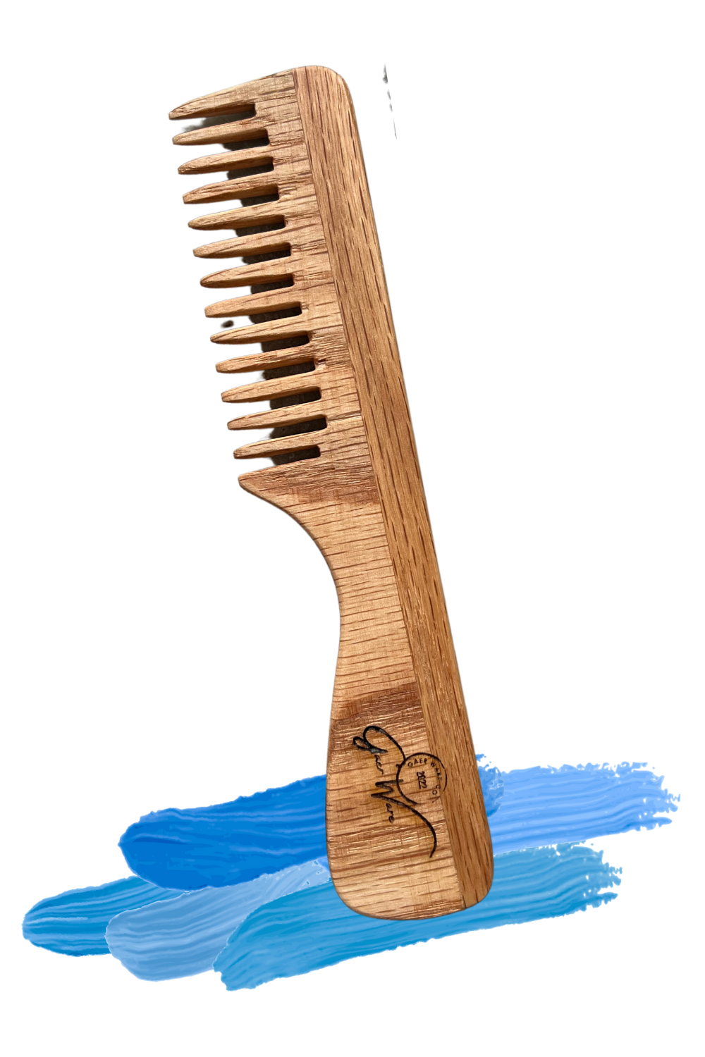 Eglantina Encino Wood Hair Comb - Anti-Frizz, Static-Free, Ethically Made, All Hair Types