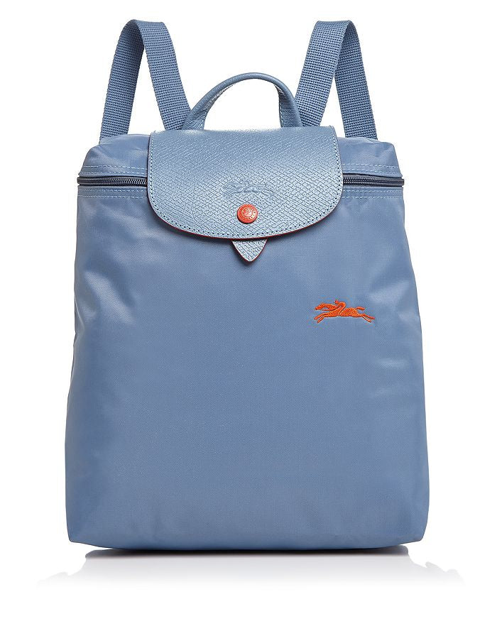 LONGCHAMP Le Pliage Club Nylon Foldable Travel Backpack BLUE MIST AUTHENTIC