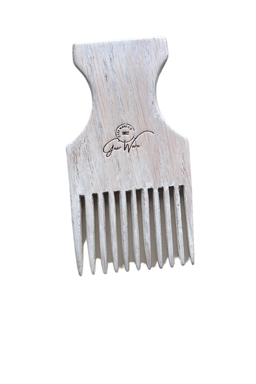 Jeronimo Encino Wood Hair Pick - Anti-Frizz, Static-Free, Ethically-Made, For All Hair Types