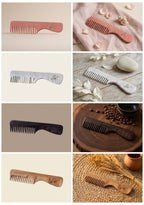 Eglantina Encino Wood Hair Comb - Anti-Frizz, Static-Free, Ethically Made, All Hair Types
