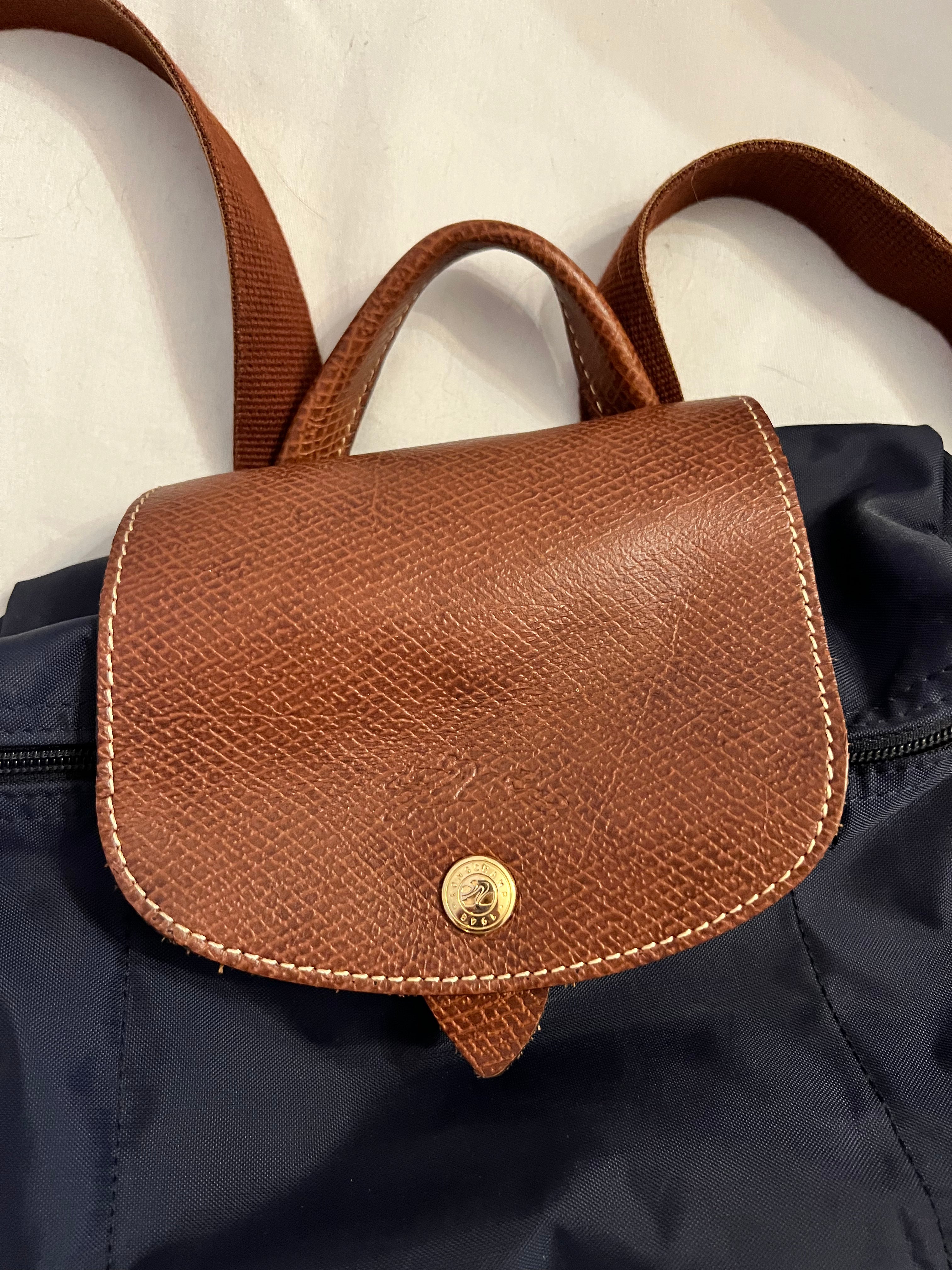 Longchamp Le Pliage Club Nylon Foldable Travel Backpack