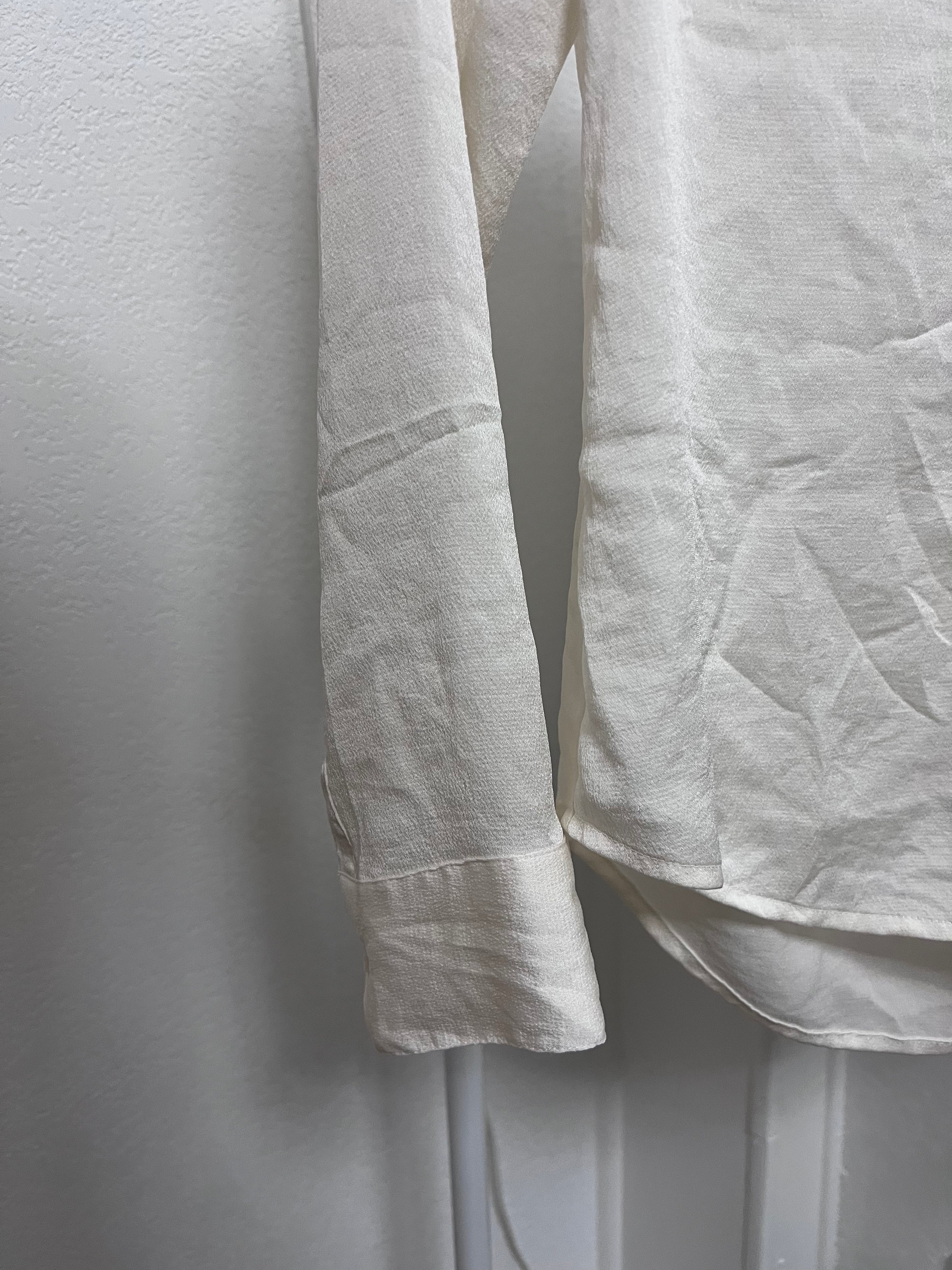 Express Portofino Slim Lace-Trim Button-Down