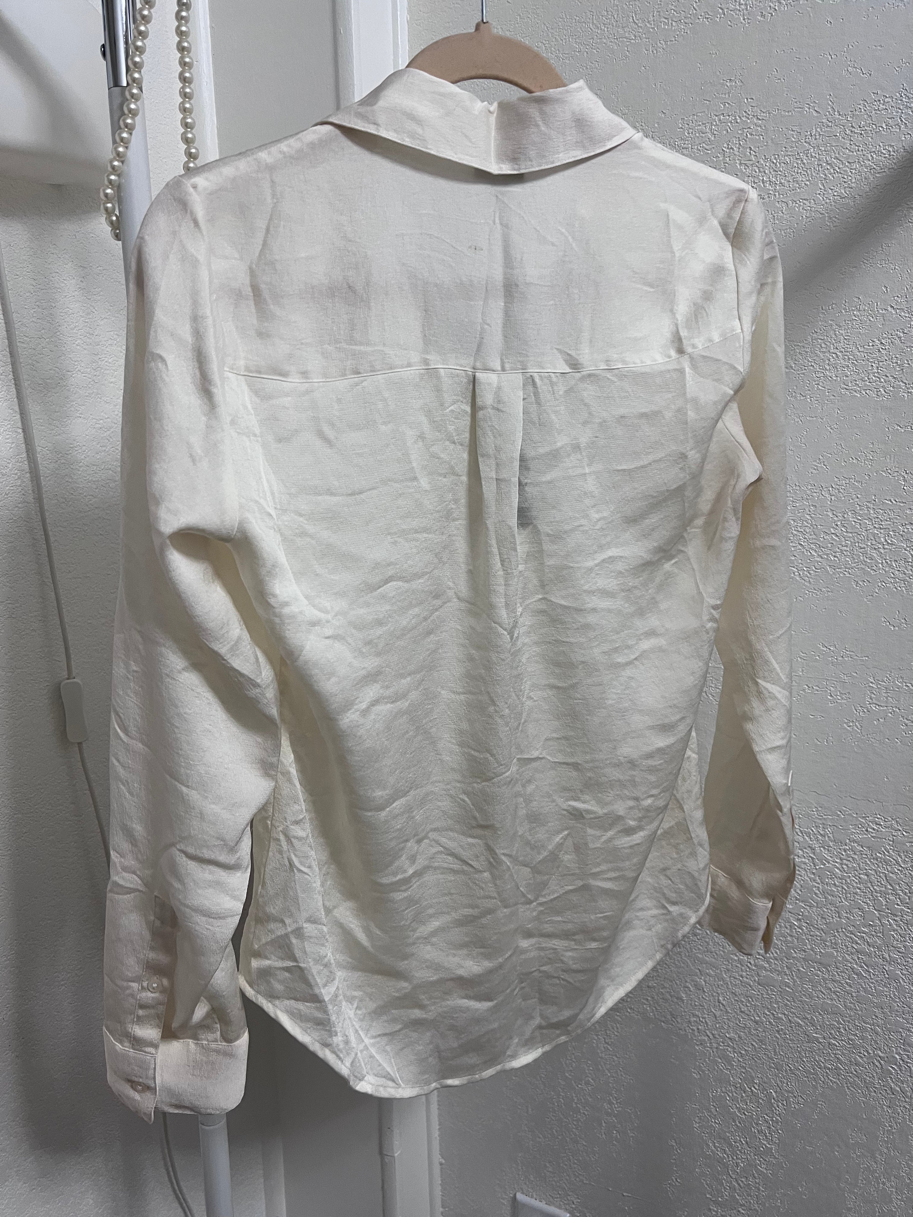 Express Portofino Slim Lace-Trim Button-Down