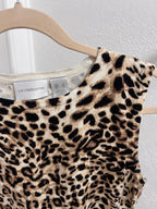 Leopard Knit Sleeveless Top