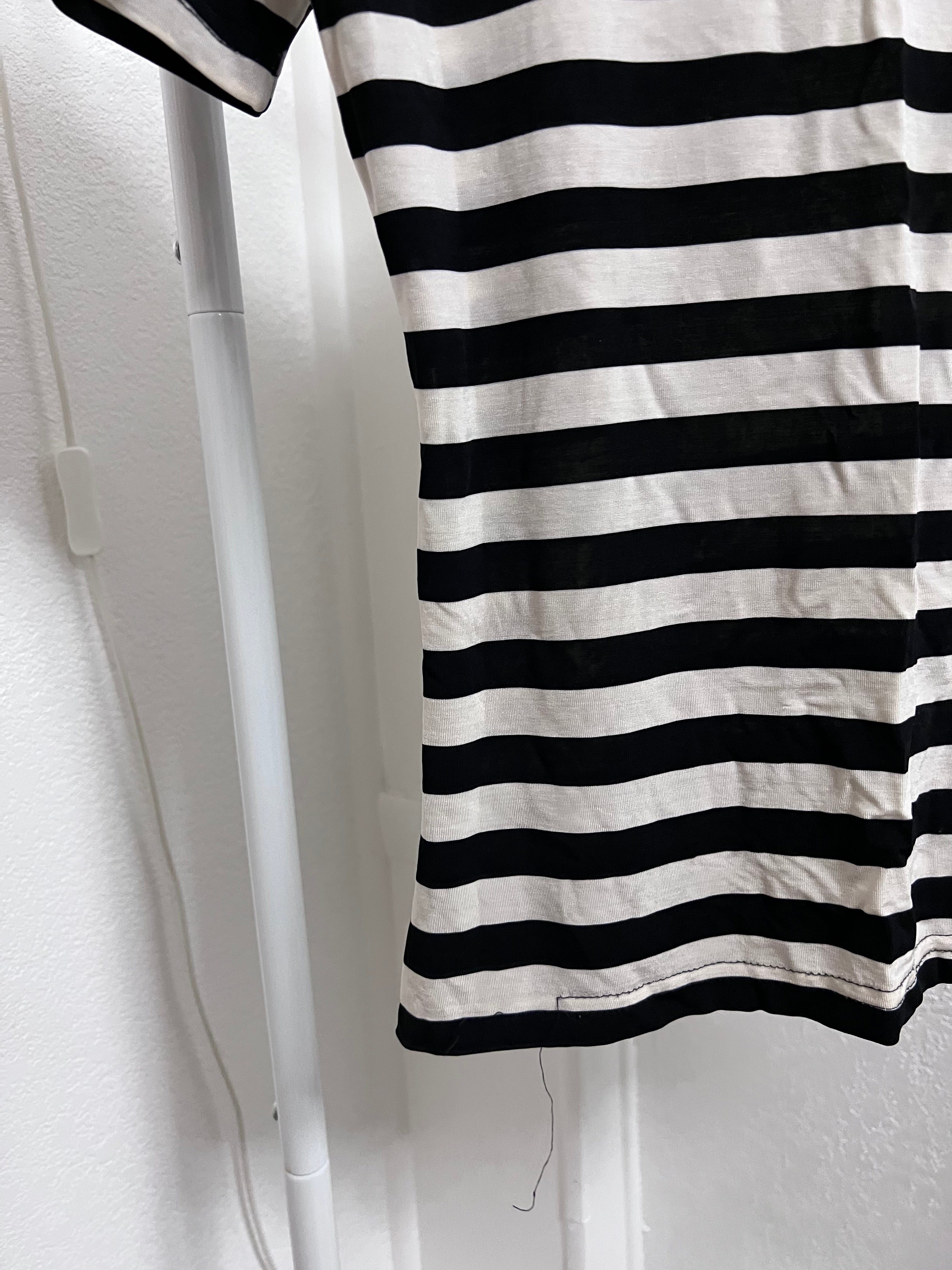 Black + White Striped Tee