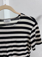 Black + White Striped Tee