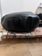 Amerai Italian Leather Ruched Shoulder Bag