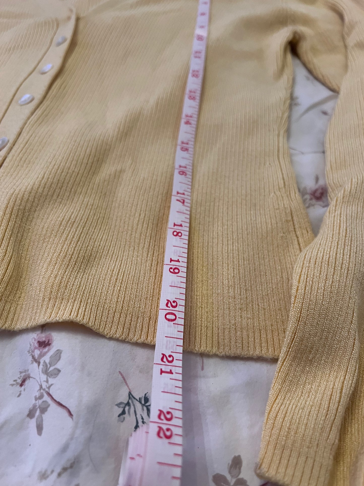 Moda International Silk Blend Ribbed Top (L) | Pale Yellow | Pre-Loved Luxury | Sustainable Fashion