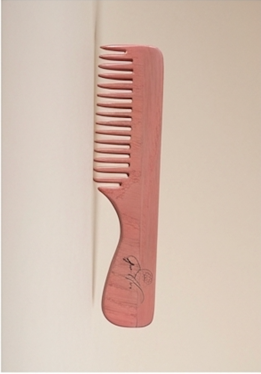 Eglantina Encino Wood Hair Comb - Anti-Frizz, Static-Free, Ethically Made, All Hair Types